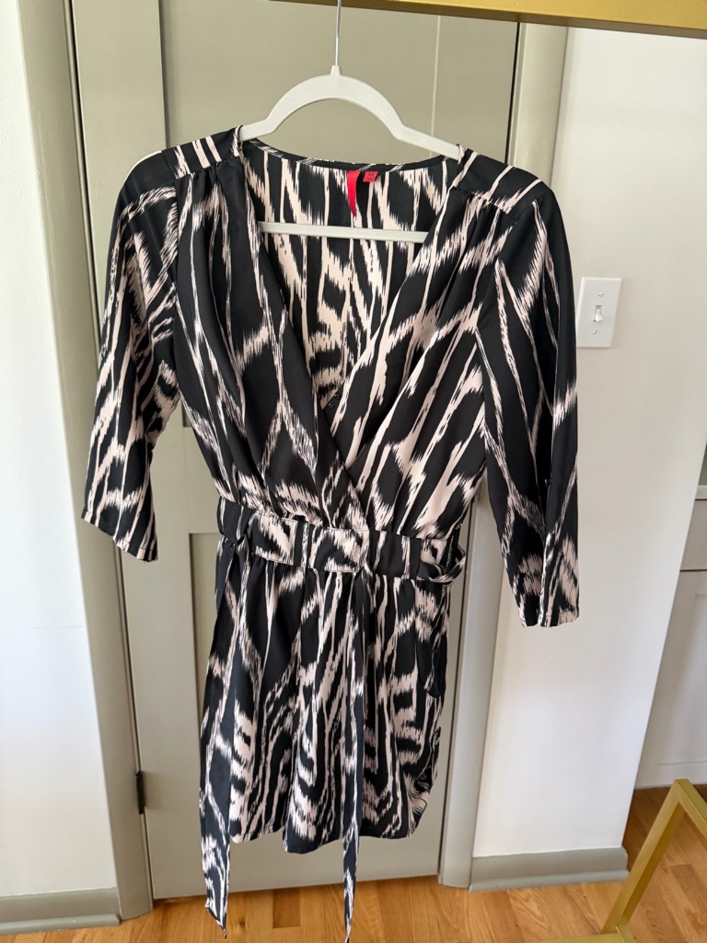 5/48 Black and Cream Printed romper